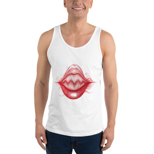 Lips Unisex Tank Top