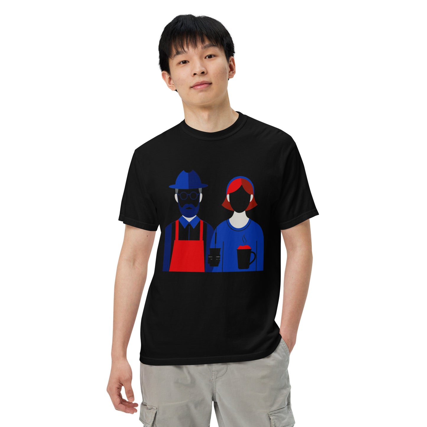 Modern Gothic Duo Unisex garment-dyed heavyweight t-shirt