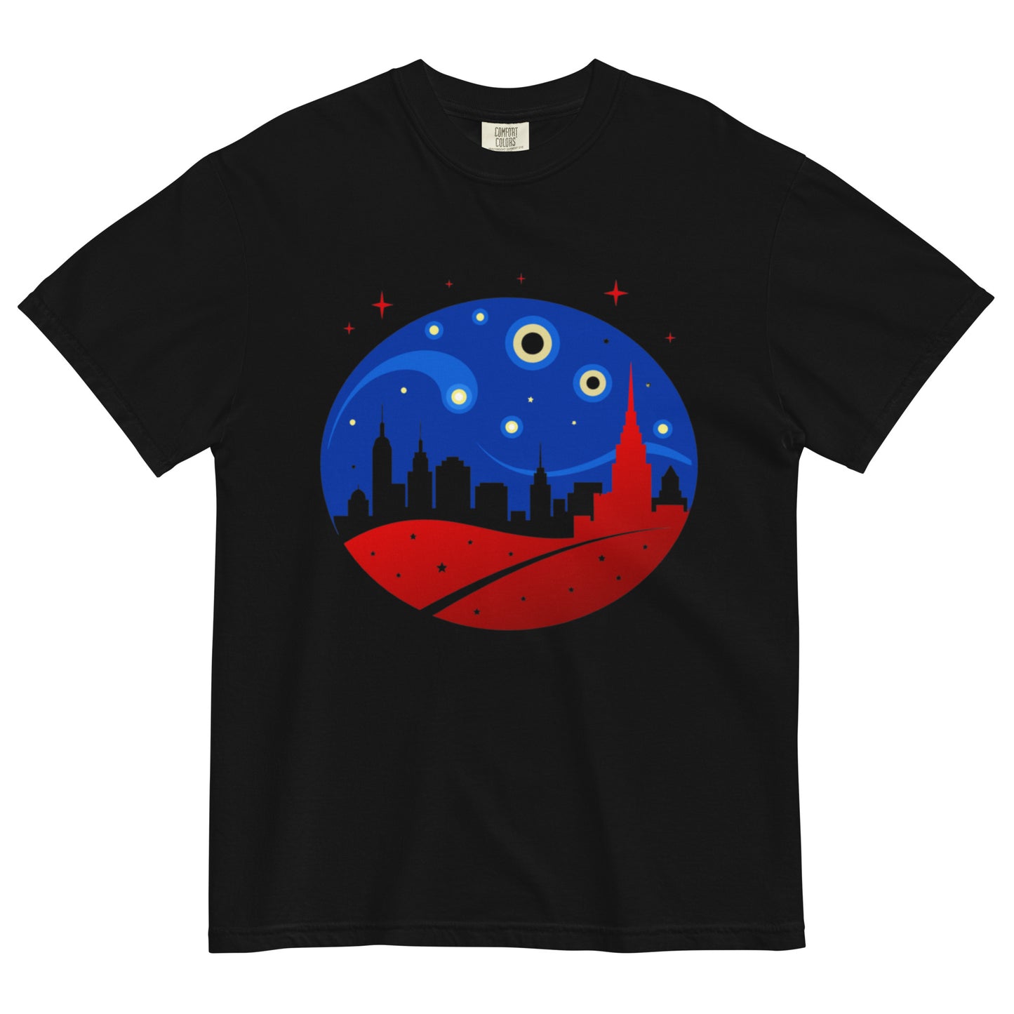 Urban Starry Night Unisex garment-dyed heavyweight t-shirt