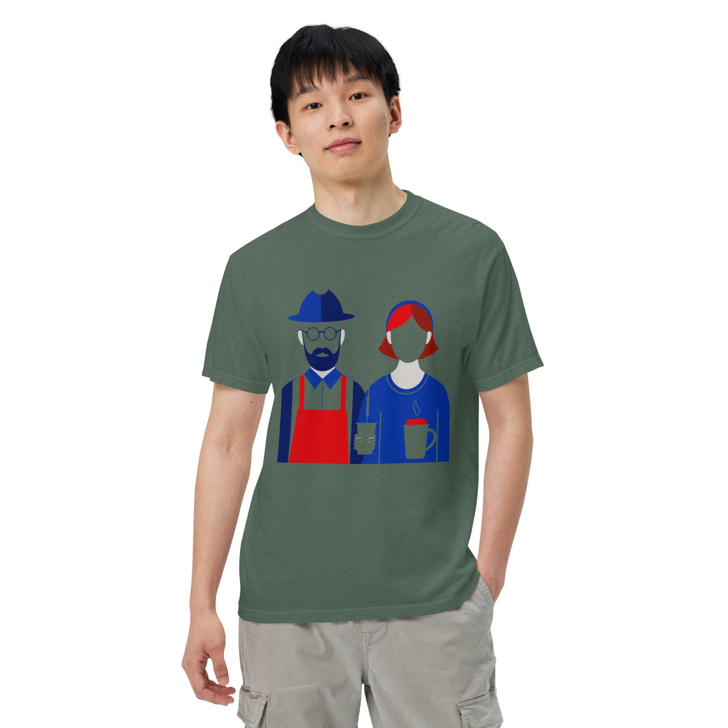 Modern Gothic Duo Unisex garment-dyed heavyweight t-shirt