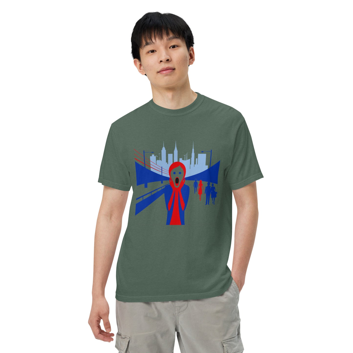 Urban Scream Unisex garment-dyed heavyweight t-shirt