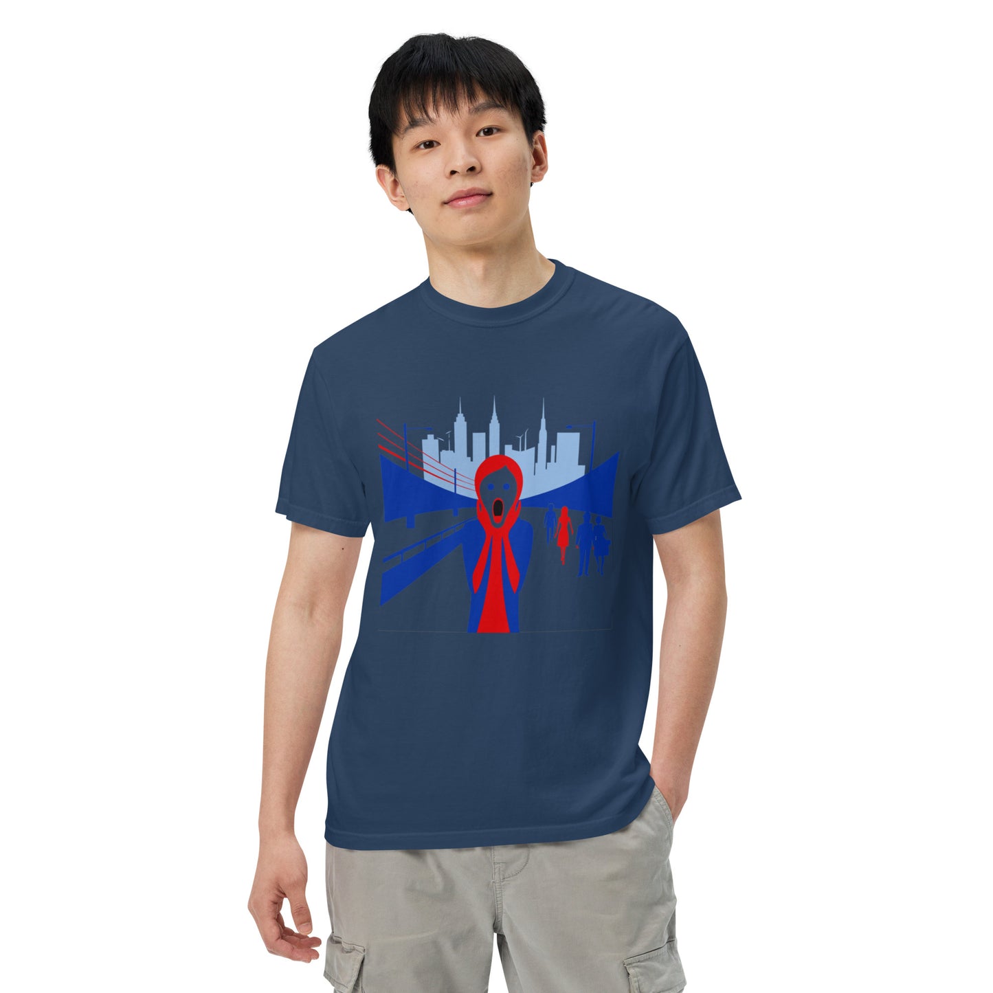 Urban Scream Unisex garment-dyed heavyweight t-shirt