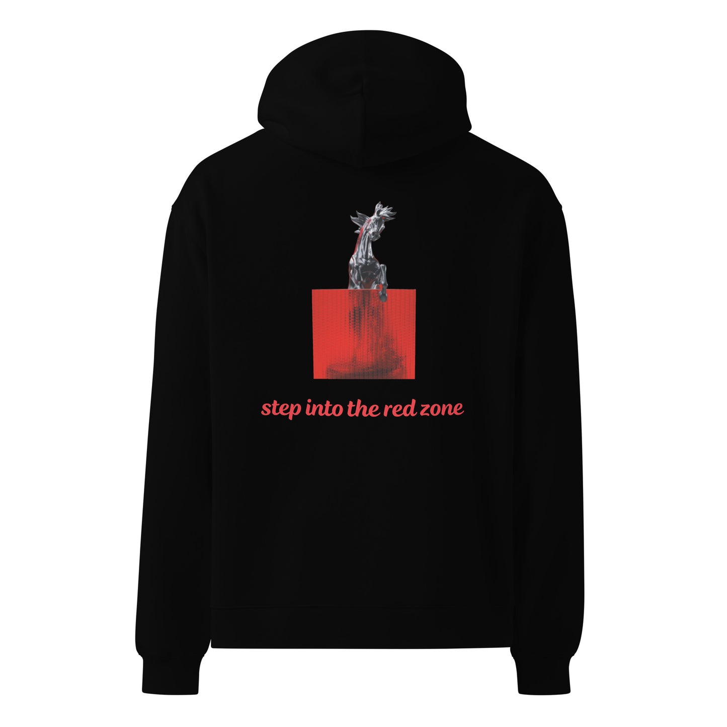 Step into the red zone | Unisex oversized hoodie