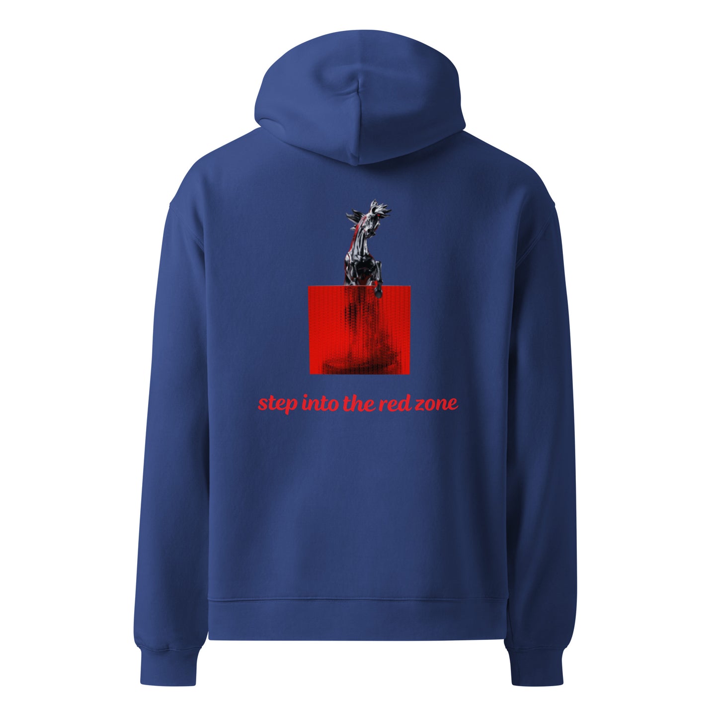 Step into the red zone | Unisex oversized hoodie